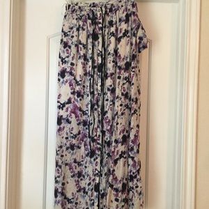Graylin Maxi skirt elastic waist with Pockets